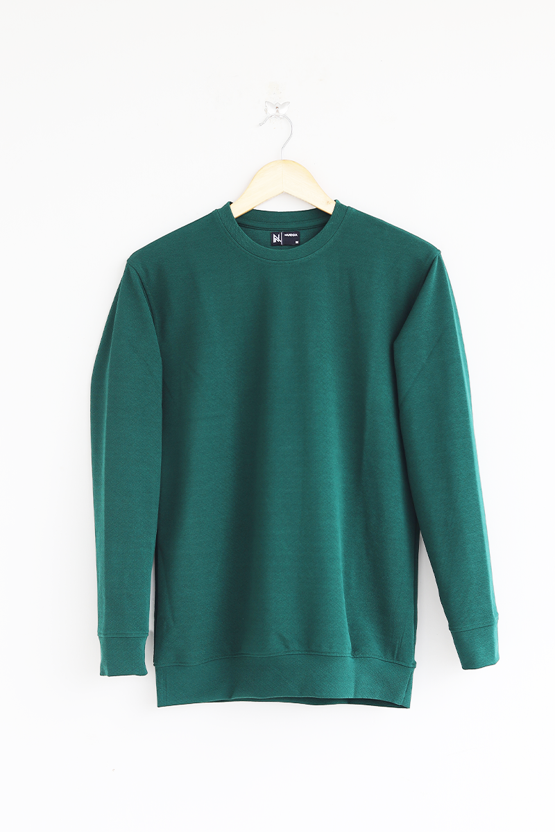 Plain Full  Hand T-Shirt (Peacock green)